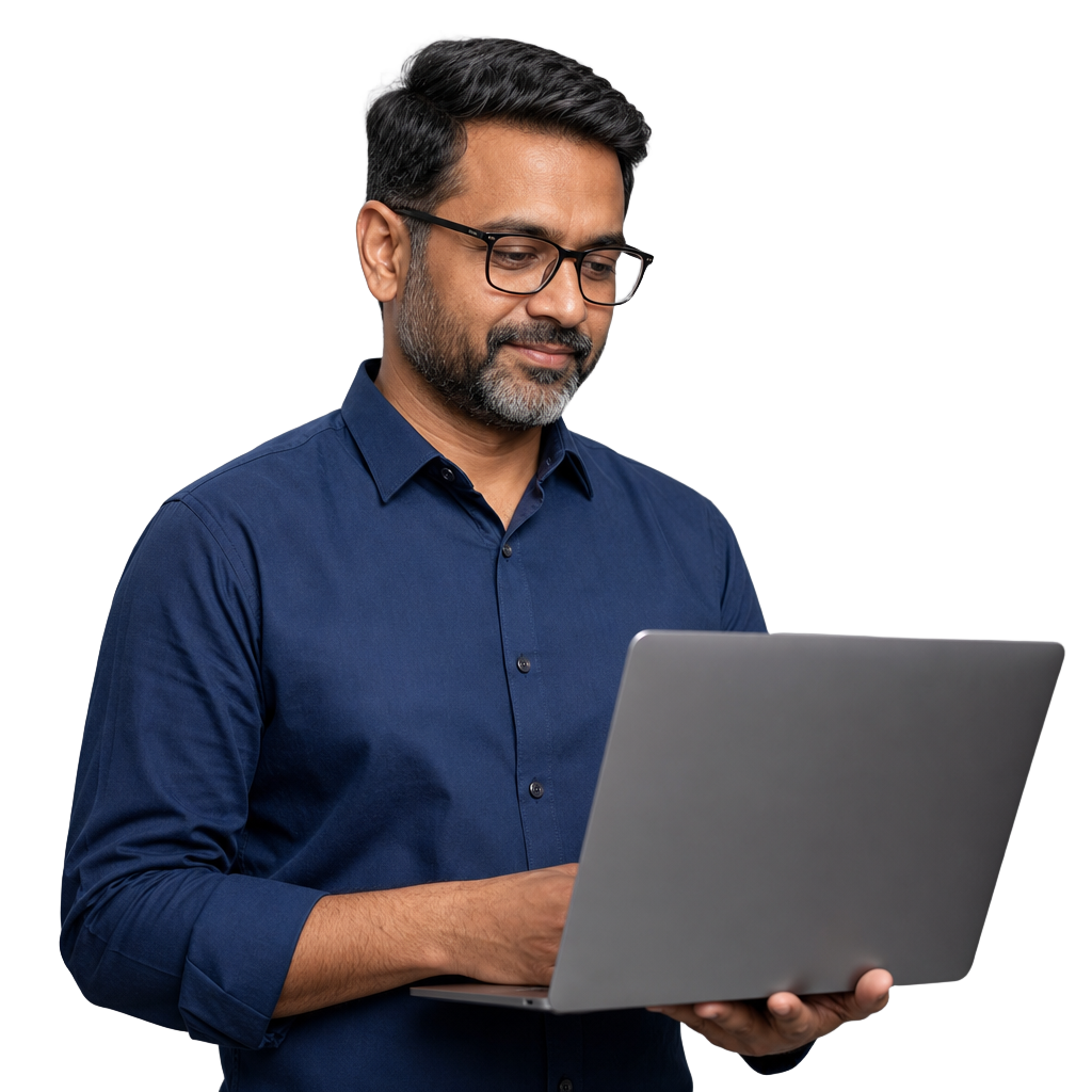 Hiring manager reviewing AI-ranked candidates